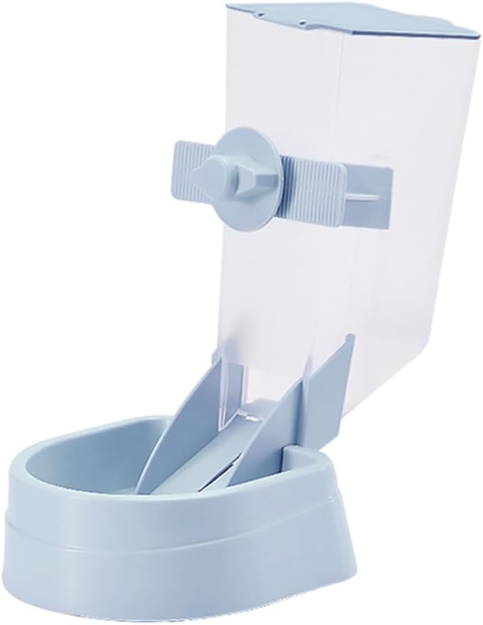 Garneck Hanging Dog Feeder Automatic Pet Bowl for Cage Outdoor Use Easy with Dishwasher Safe Parts Deepened Design Prevents Spills Convenient Lid for Food Addition