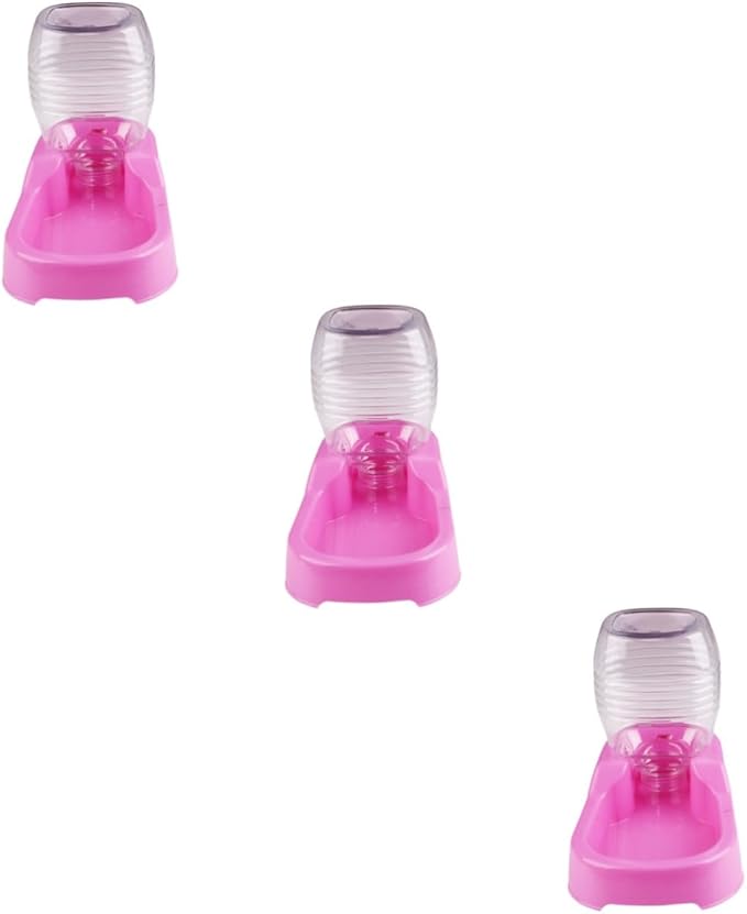 FRCOLOR 3pcs Pet Water Feeder Bowl Creative Automatic Drinking Tool for Dogs and Puppies Unique Non- Design Easy to Safe Material for Home and Pet Shops