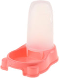 Pet Feeder Waterer Automatic Food and Water Dispenser Bowl for Dogs and Cats (Pink)