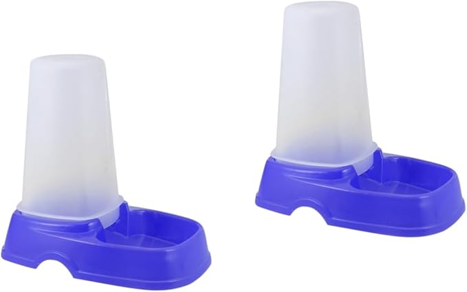 DOITOOL 2pcs Automatic Pet Feeder Dog Cat Food Dispenser Cat Dog Pet Feeder Automatic for Plastic Safe Easy to