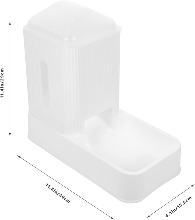 1set Automatic Pet Feeder Dispenser Convenient Water Holder Food Dispenser for Cats and Dogs Break-Resistant Design Smooth Finish for Home Use Pet Feeding