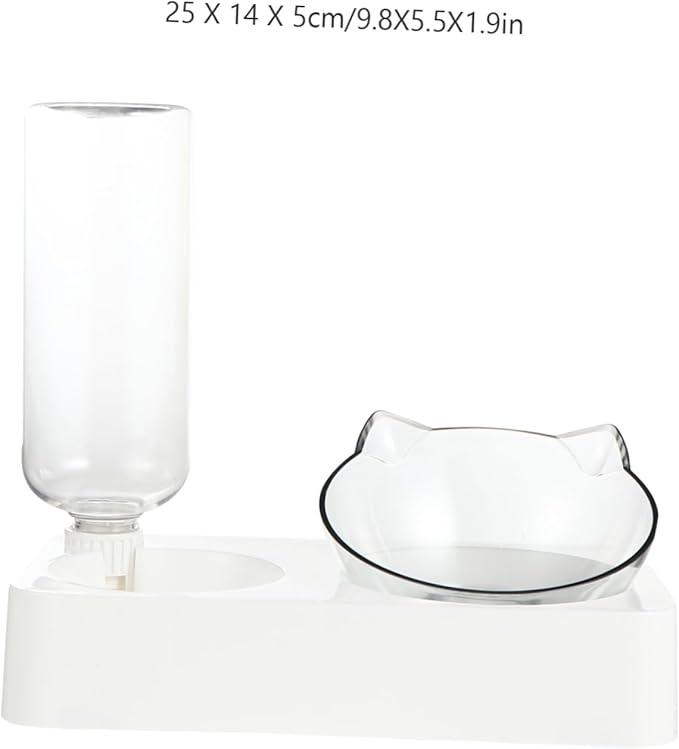 balacoo 1set Automatic Cat Water Dispenser Capacity Tilted Pet Water Feeder for Dogs and Prevents Spills and Keeps Clean Random Style