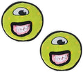 TUFFY® - World's Tuffest Soft Dog Toy - Alien - Multiple Layers. Made Durable, Strong & Tough. Interactive Play (Tug, Toss & Fetch). Machine Washable & Floats. (Ball Green, Large 2 Pack)