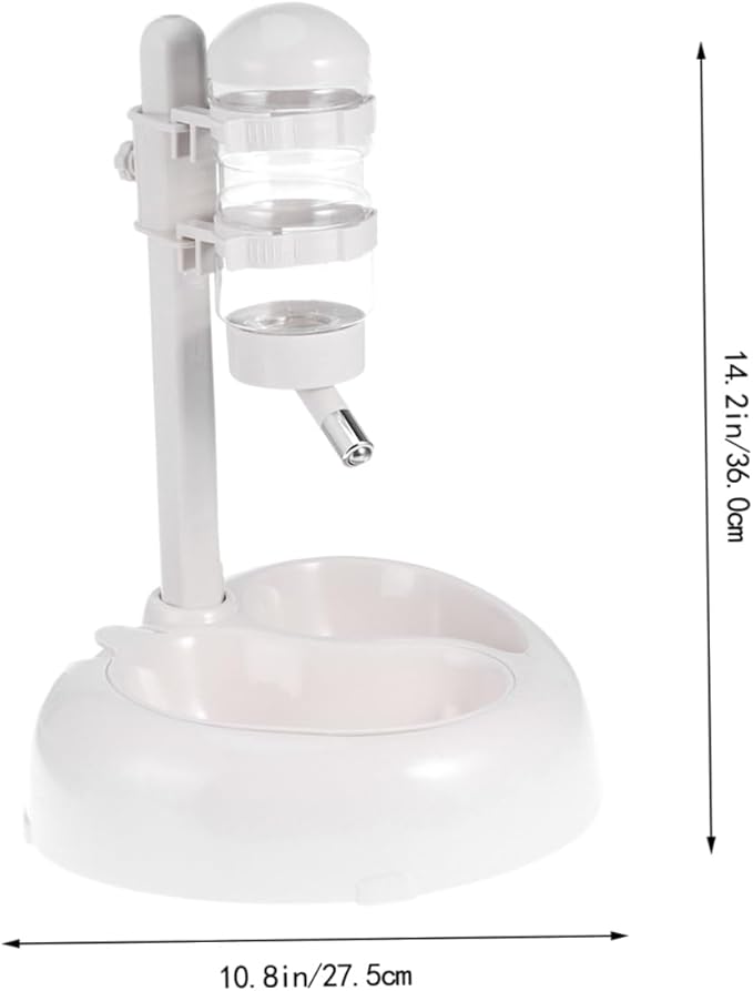 Automatic Pet Water Fountain Dispenser Cat Drinking Fountain Easy to Pet Supplies Non- and Cats White Color No Suckers Needed