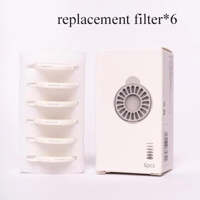 Pet Water Dispenser, Automatic Waterer 0.75 Gallon for Cat and Dog, BPA-Free Gravity Waterer Without Electricity Safe for Pet Self-Dispensing (6pcs Filter,2.8L)