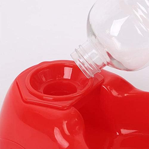 Automatic Dog Pet Feeder Cats Water Dispenser Food Dish Bowl Feeder Drinking Bowl Bottle for Dog Cats Drinker Pet Supplies (Color : Red) (Blue)