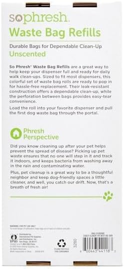 So Phresh Dog Waste Bag Refill Rolls Seasonal Bulk Variety Pack. Count of 720