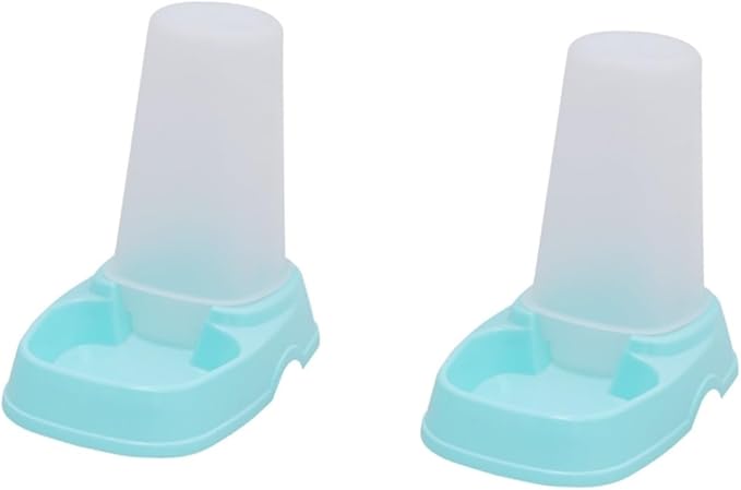 VANZACK 2pcs Automatic Feeder for Pet Dogs Cats Food Dispenser Easy Single Multiple Stay Convenience