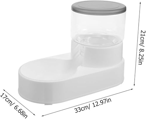 2pcs Sturdy Cat Water Feeder Automatic Pet Feeder No Spill Bowl Gravity Pet Water Dispenser for Cats Dogs