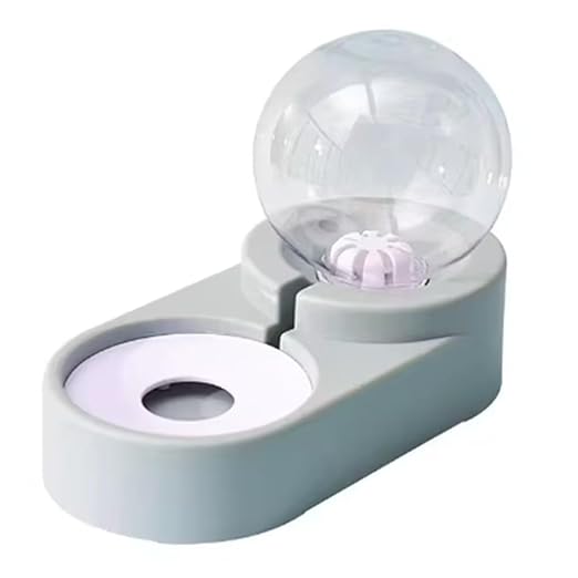 Aboiled 1.8L Automatic Feeder Water Dispenser Set Cats Dogs - Eco-Friendly Plastic Stainless Steel Bowl