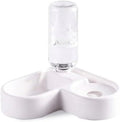 Feeder Bowl Dog Automatic Water Double Bowls Food Wall Corner Space Bottle Drinking