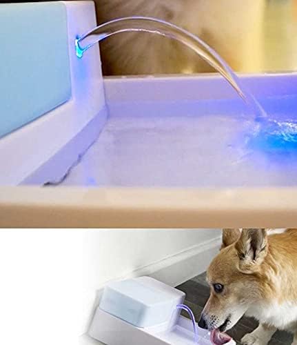Pet Water Dispenser,Automatic Dog Waterer, Automatic Dog Water Bowl for Cats Dogs Birds Outdoor Small Animals, 1.8 Liters Pet Water Fountains