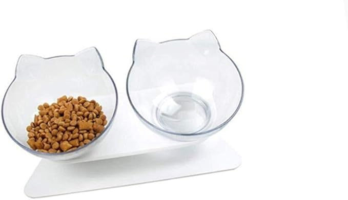 feeders Automatic Feeders Plastic Dog Bowls Double NonSlip Pet Bowl for Dogs Puppy Cats Food Water Feeder Pets Feeding Dishes