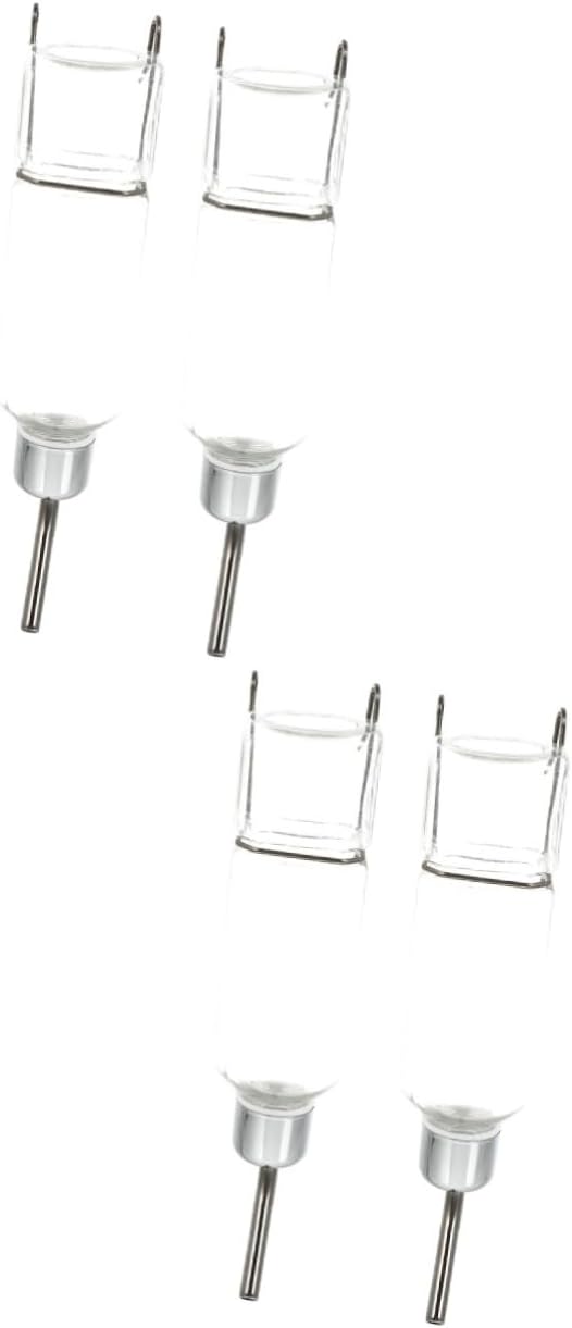 Happyyami 4pcs Pet Water Bottle Dispenser Portable Drinking Tool Easy to Clean Safe Material