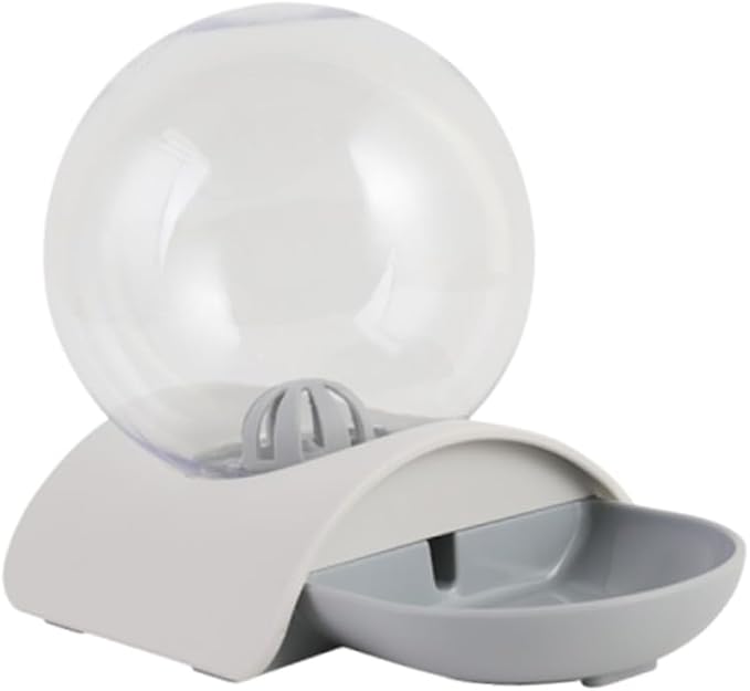 GANAZONO Pet Automatic Water Dispenser Pet Water Feeder and Bowl for Cats Dogs Grey Smooth Unique Design Safe Engineering Easy to