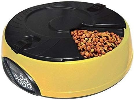 Timing Record Bowl Automatic Feeder 6 Meals Intelligent Automatic Pet Feeder LCD Display Cat Dog Food Dispenser Portable