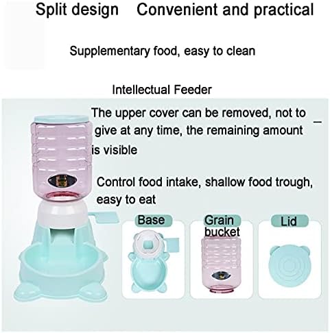 1.8L Pet Feeder Exercise Intelligence Dog Cat Automatic Press Feeder (Pink)
