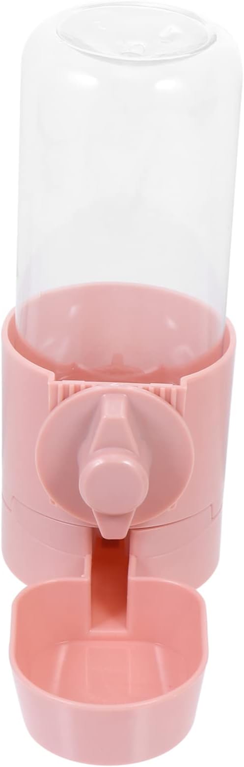 Hanging Automatic Pet Water Feeder for Dogs Cats Rabbits Capacity Compact Design Easy to Install Drinking Device Pink