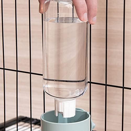 Automatic Pets Food Hanging Bowl for Cage Pet for Small &Medium Animals Cats Dogs Drinking Fountain(Blue)