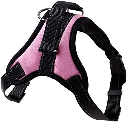 Nylon heavy-duty dog pet harness collar adjustable padded super large medium-sized small dog harness vest husky big dog product L 9