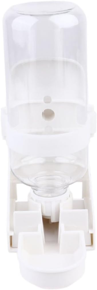 Happyyami 500ml Automatic PET Drinking Water Dispenser Leakproof Feeder for Hamster Guinea Pig Dog and Cat Cage Mounted Water Bottle Stand