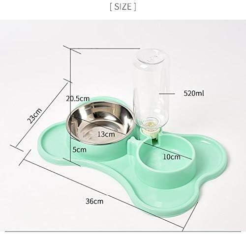 feeders Automatic Feeder Dog Bowl Automatic Drinking Bottle Double Bowl Cat Puppy Food Bowl Pet Feeder Healthy Cat Dog