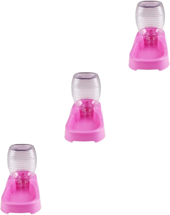 3pcs Pet Water Feeder Bowl for Dogs and Puppies Non- Design Smooth Safe Materials for Home and Pet Shops Color