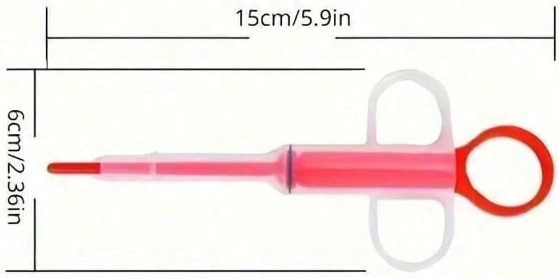 1PC Automatic eco-Friendly Plastic pet Feeding Tube Syringe kit Needle Dropper Feeder for Cats and Dogs （Random Color Shipping）