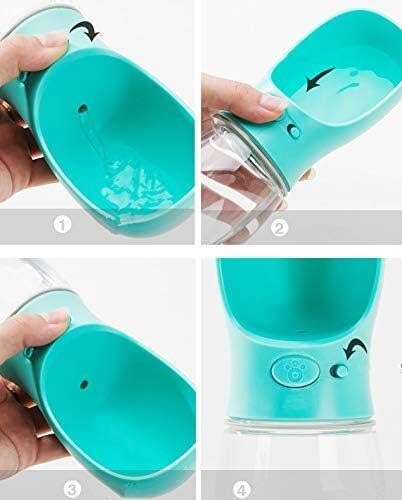 feeders Automatic Feeder Portable Pet Dog Cup Drinker Dog Cat Healthy Water Feeder Pet Travel Cup Straw Drinking Product 350Ml
