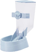 2L Automatic Hanging Pet Feeder for Dogs and Puppies, Pet Cage Food Dispenser with Blue Design, Suitable for Cage Feeding and Daily Use