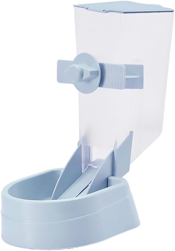 2L Automatic Hanging Pet Feeder for Dogs and Puppies, Pet Cage Food Dispenser with Blue Design, Suitable for Cage Feeding and Daily Use
