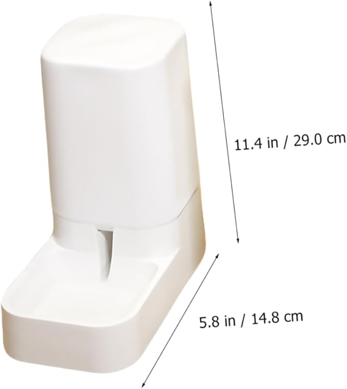 Milisten 1pc Automatic Pet Feeder for Dogs and Cats Plastic Pet Food Dispenser Convenient Dry Food Feeder Non- Bottom Design