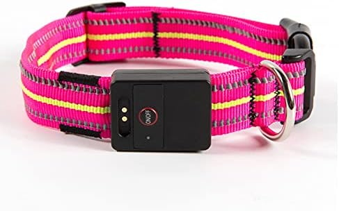 USB Rechargeable Dog Collar Light with Reflective Strips - Waterproof & Adjustable, Bright LED Light for Night Walking - Safe & Visible Dog Collar Accessory