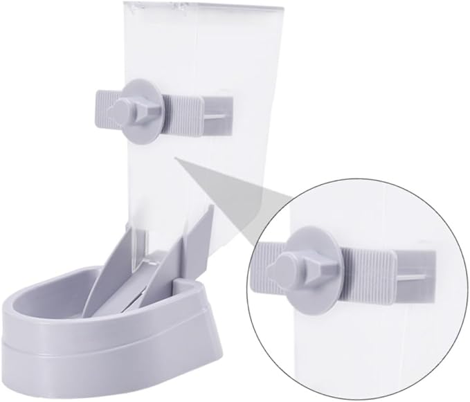 Milisten 1pc Wall-Mounted Pet Feeder for Dogs and Cats Gray Hanging Food Bowl Easy to Install Removable and Washable Tipping Design for Convenient Feeding