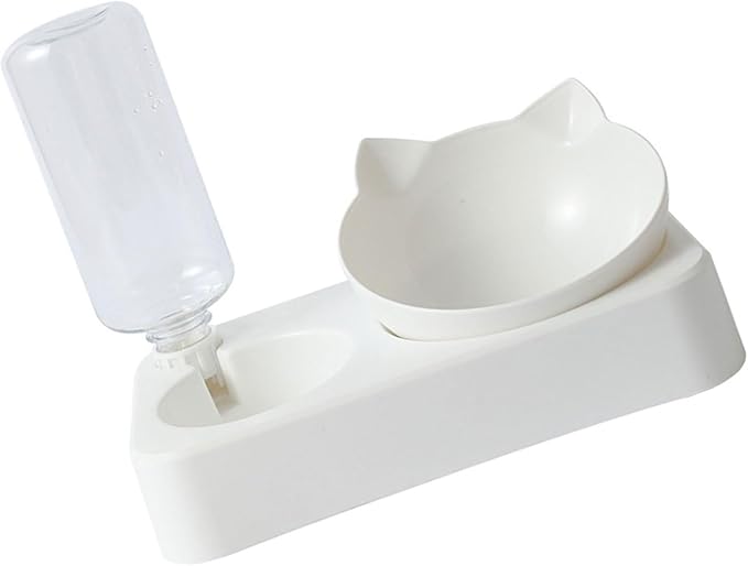 Pet Automatic Waterer Cats Feeder Food Container Bowl Upgrade Water Fountain 2 in 1 Pet Large Dog Water Feeder