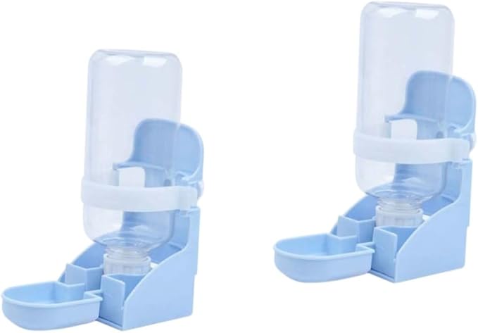 FRCOLOR 2pcs Pet Automatic Water Feeder for Dogs Cats Pigeons Hanging Cage Drinking Tool Safe Smooth Unique Design for Shops