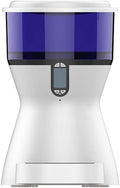 Pet Dog Cat Automatic Feeder Can Record Timing Quantitative Dual Power Battery Small Medium Dog ABS Microcomputer 4L Blue Portable