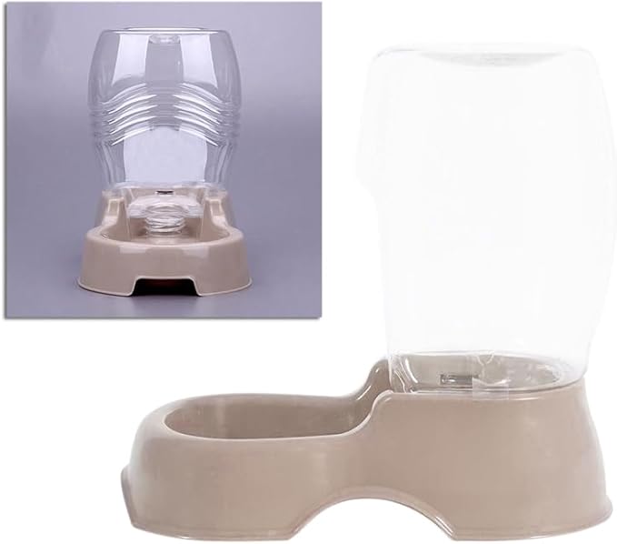 30OZ Pet Water Dispenser Plastic Automatic Refill Dog Drinking Fountain Cat Water Feeder Transparent Bottle for Home Use 8.46 * 6.69 * 4.72in
