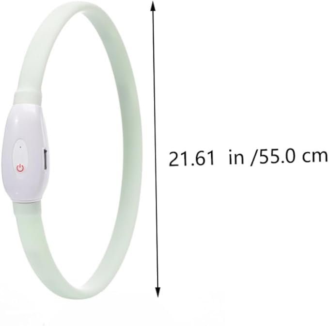 GALPADA 1set USB Rechargeable Pet Collar Led Dog Collar for Night Safety Comfortable Fit for Evening Walks and Visibility