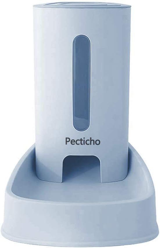 Pet Feeder, Natural Gravity Feeding Supplies Automatic Dog Cat Food Dispenser Slow Feed Bowl 3.8L Large Capacity, for Small Medium Large Cat Dog Pets