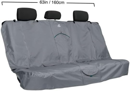 Kurgo Rover Extended Bench Seat Cover for Dogs, Dog Car Bench Seat Covers, Back Seat Cover Protector for Pets, Water Resistant, Contains Seat Anchors, Scratch Proof, 63" Wide for SUVs and Trucks