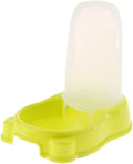 Pet Feeder Waterer Automatic Food and Water Dispenser Bowl for Dogs and Cats (Green)