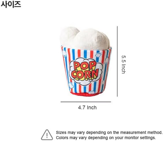 Rustling Popcorn Shaped Dog Toy