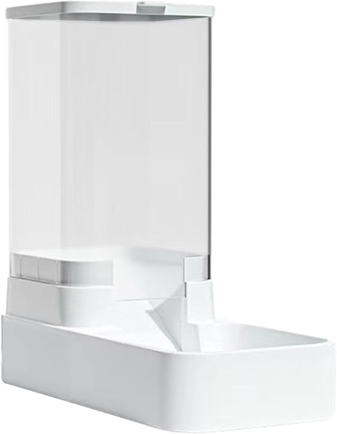 Generic Automatic Dog Cat Water Dispenser - Pet Feeder and Water Dispenser Set | Dog Cat Water Dispenser Feeder for Waterer Food Large Capacity, Food Feeder and Waterer Set with Pet Food Bowl, WHITE