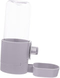 SUPVOX Hanging Style Automatic Pet Water Dispenser Cage Mounted Water Feeder for Dogs and Cats Easy to Construction Grey Prevents Spills