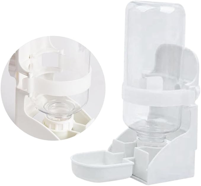 Automatic Pet Water Feeder Wall-Mounted Drinking Tool for Cats Dogs Pigeons Eco-Friendly Design Convenient Practical Water Dispenser White