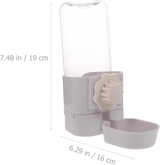 Angoily Automatic Hanging Pet Water Bottle Dispenser for Dogs and Cats Cage-Mounted Waterer Portable Feeder for Puppies and Kittens