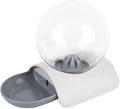 Pets Feeder Bowl Dog Dishes Pet Automatic Feeder Dog Cat Drinking Bowl for Dog Water Drinking Cat Feeding Large Capacity Dispenser Cat Dog Gray