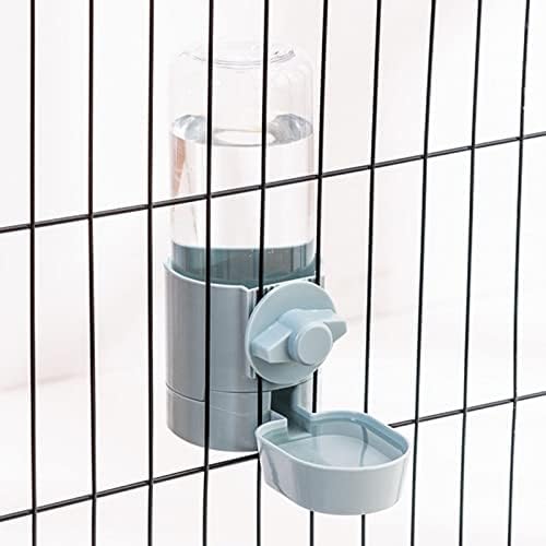 Automatic Pets Food Hanging Bowl for Cage Pet for Small &Medium Animals Cats Dogs Drinking Fountain(Blue)