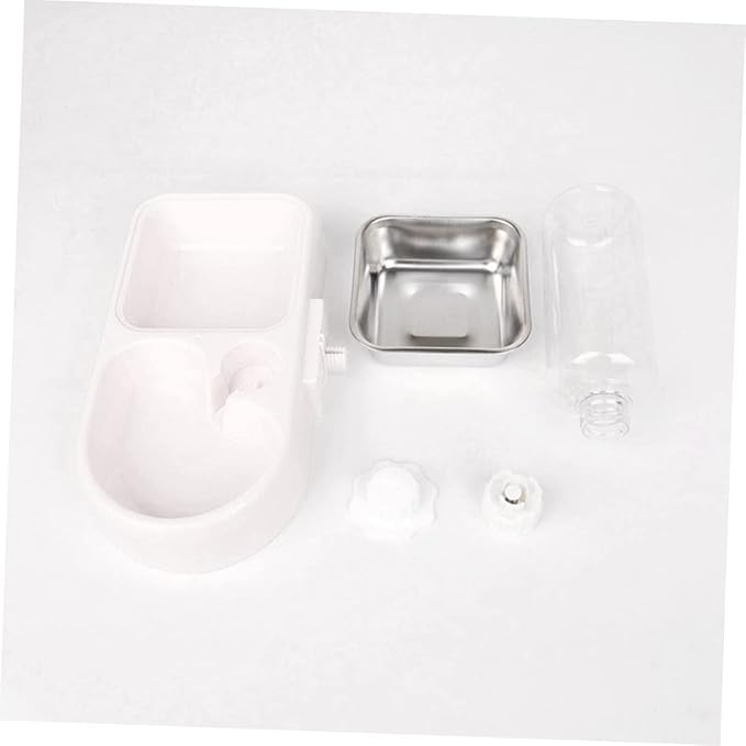 Kisangel Unique Pet Water Feeding Bowl Insulated Double Dog Cat Bowls Automatic Water Dispenser Safe and Sturdy for Pet Shop and Home